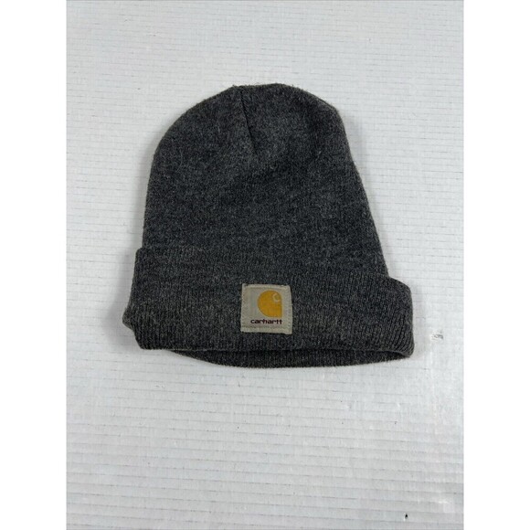 Carhartt Hat Beanie Adult Gray Marked Model No.A18CLH - Picture 1 of 7